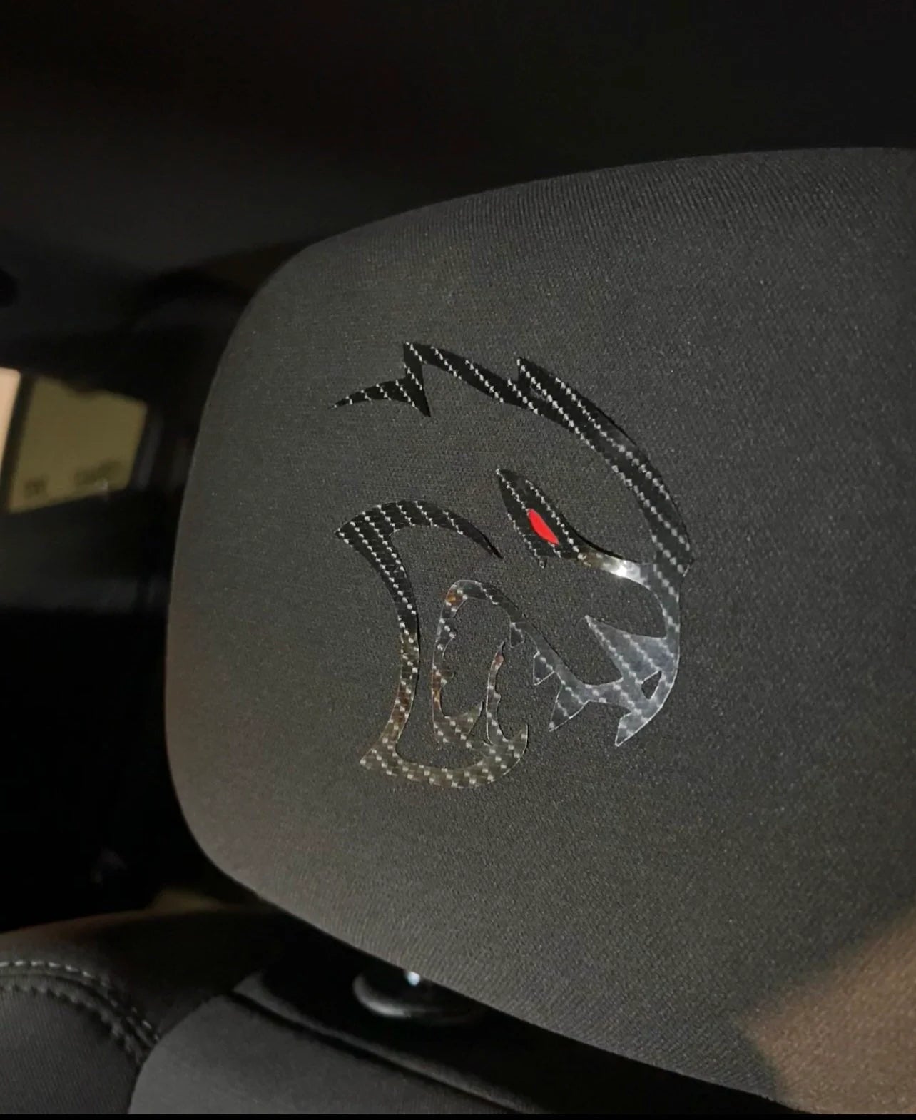 Hellcat Reflective Headrest Vinyls