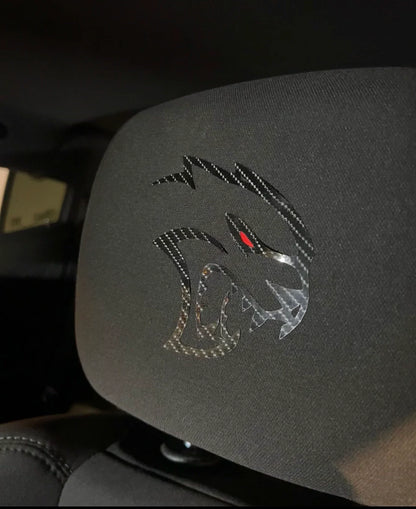 Hellcat Reflective Headrest Vinyls